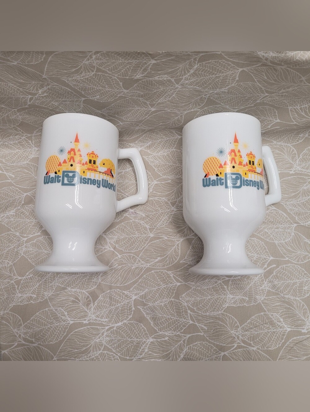 Walt Disney World Collectors Item- Cup Ceramic Mugs Set of 2